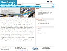 Tablet Screenshot of nordbergstekniska.se